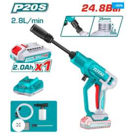 Buy Total TPWLI20362 24.8Bar Cordless pressure washer in [storefront]