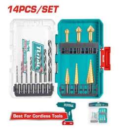 Buy TOTAL TACSDL61401 4341 HSS Drill and Step 14 Set Drill Bits in [storefront]