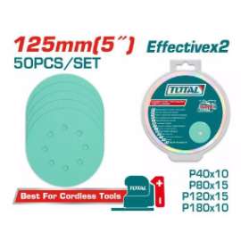 Buy TOTAL TAC125050 125mm 50Pcs/set Sanding sheet in [storefront]
