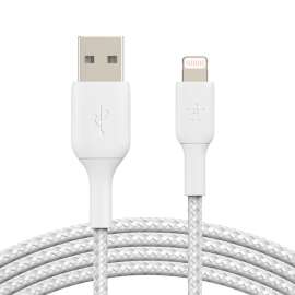 Buy Belkin BoostCharge Braided Lightning to USB-A 2m Cable in [storefront]