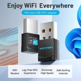 Buy Vention USB Wi-Fi 2.4G Black Adapter in [storefront]