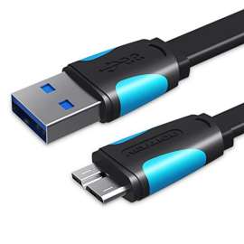 Buy Vention USB3.0 A Male to Micro B Male 1m  Hard Disk Cable with USB2.0 Male in [storefront]