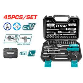 Buy Total  THT141451 45Pcs 1/4″ socket set in [storefront]