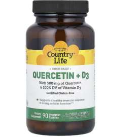 Buy Country Life Quercetin and D3 90 Capsules in [storefront]