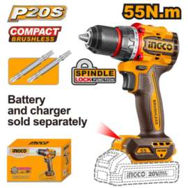 Buy Ingco CDLI205581 55NM Compact Brushless Cordless Drill. in [storefront]