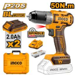 Buy Ingco CIDLI20508 20V 50Nm Cordless Brushless Impact Drill in [storefront]