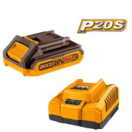 Buy Ingco FBCPK1221TM 20V 2.0Ah LI-ION Battery And Charger Kit in [storefront]
