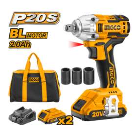 Buy Ingco CIWLI2001 20V LI-ION 300Nm Cordless Impact Wrench in [storefront]
