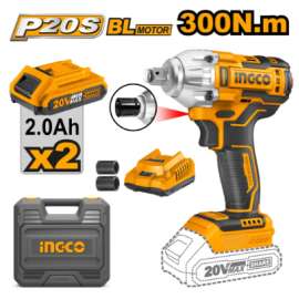 Buy Ingco CIWLI2038 20V 300Nm Cordless LI-ION Impact Wrench in [storefront]