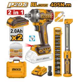 Buy Ingco COSLI23056  2PCS Cordless Combo Kit in [storefront]