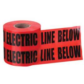 Buy Sunpower 15Cm X 300M Non Adhesive Red With Black  Electric Line Warning Tape in [storefront]