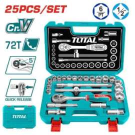 Buy Total THT121251 25 Pcs 0.5inch socket set in [storefront]