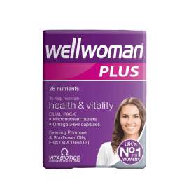 Buy Vitabiotics Wellwoman Plus Omega 56Capsules Supplement in [storefront]