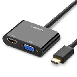 Buy UGREEN CM101 HDMI To VGA+HDMI+3.5mm Converter in [storefront]