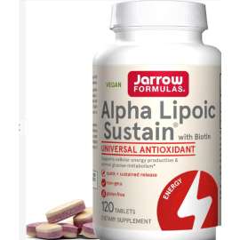 Buy Jarrow Alpha  300mg Lipoic Sustain 120 Tablets Supplements in [storefront]