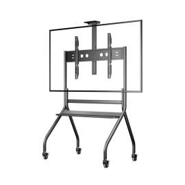 Buy ONKRON TS2080 60"-120" Black Mobile TV stand with bracket in [storefront]