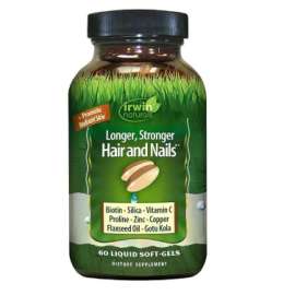 Buy Irwin Longer, Stronger Hair and Nails 60 Softgels Supplement in [storefront]