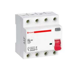 Buy Tronic MC CHRC-100-04-300 Four Pole 100Amps 300Mega Amps RCCB in [storefront]