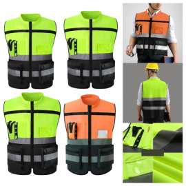 Buy Multi-Pocket Safety Vest Reflector in [storefront]
