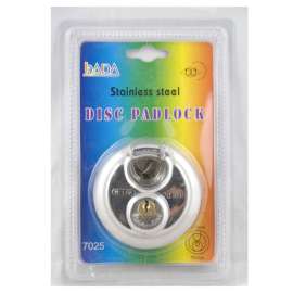 Buy Stainless Steel Round Disc Padlock in [storefront]