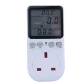 Buy Tronic EM KW08 Digital Power Meter Plug with Energy Usage & Cost Monitoring in [storefront]