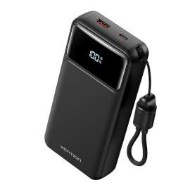 Buy Vention 20000mAh Power Bank (USB-C + USB-A) with Built-in Cable in [storefront]