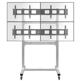 Buy ONKRON Freestanding Mobile Video Wall Stand for 4 Screens 40"-50"  TV Stand in [storefront]