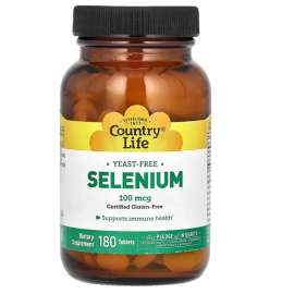 Buy Country Life GF Selenium 100MCG 180 Tablets Supplement in [storefront]