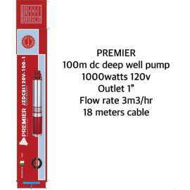 Buy Premier JZDCB1120V-100-1 100M 1000w 1" DC submergible water pump in [storefront]