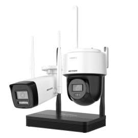 Buy Hikvision - 2MP H.265 One bullet + One PTDome WiFi NVS Kit in [storefront]
