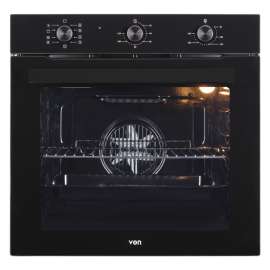 Buy VON VOVM7509FCK 9 Functions 60CM Black Glass Built in Oven in [storefront]