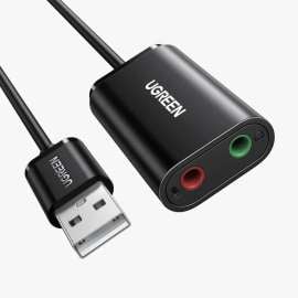 Buy UGREEN US205 USB 2.0 to 3.5mm Headphone External Sound Adapter in [storefront]