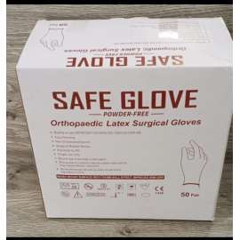 Buy Safe Glove Size7.5 50Pairs Orthopedic Latex Powder Free Surgical Gloves in [storefront]