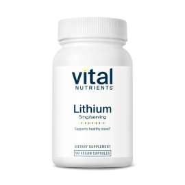 Buy Vital Nutrients 5mg Lithium 90Capsules Supplement in [storefront]
