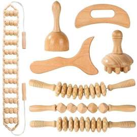 Buy Wood Therapy 7 Piece Massage Refloxogy Tool Kit in [storefront]