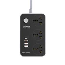 Buy Ldnio SC3412 Power Strip With 3 Ways Power Socket in Kenya