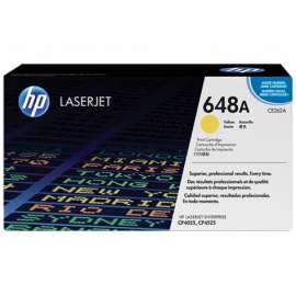 Buy HP CE262A 648A Yellow LaserJet Toner Cartridge in [storefront]