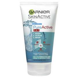 Buy Garnier Pure Active Cleanser 3 In 1 Wash, Scrub, Mask 150ml in [storefront]