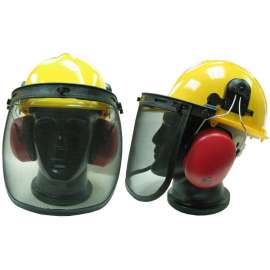 Buy Safety Helmet with Face Shield and Ear Muffs in [storefront]