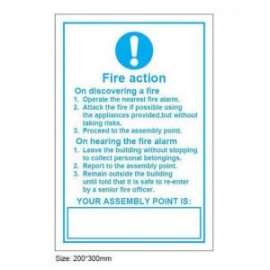 Buy In Event of Fire Sign in [storefront]