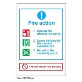 Buy Fire Action 3 Instructions, Lift Prohibition Sign in [storefront]