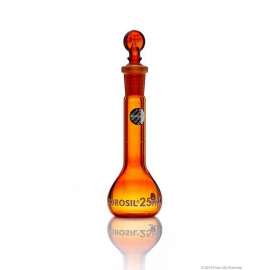 Buy Borosil 25ml Amber Glass Volumetric Flask in [storefront]