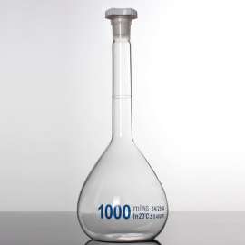 Buy Borosil 1000ml Glass Volumetric Flask in [storefront]