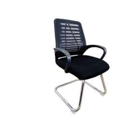 Buy Office Mesh 108C Chrome Black Visitor Chair in [storefront]