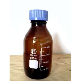 Buy Borosil Amber 500ml Media Culture Bottle in [storefront]