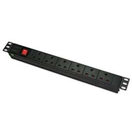 Buy Easenet  6 Way Black Cabinet Power Distribution Unit in [storefront]