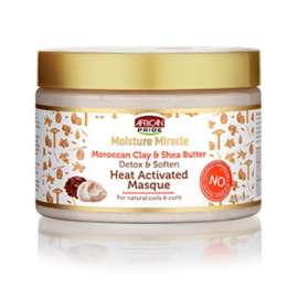 Buy Africa Pride Moisture Miracle Moroccan Clay & Shea Butter Heat Activated  12 .oz Masque in [storefront]