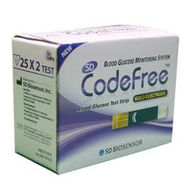 Buy Codefree 50Pack Blood Glucose Test Strips in [storefront]