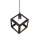 Buy Tronic PL 7161-01-BK Black Square Cage Pendant Light in [storefront]