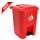 Buy Kenpoly 50Litre Pedal Bin, Product Capacity: 50L, Product Colour: Red in [storefront]